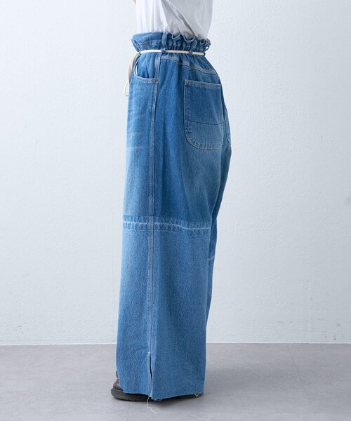 etsinta（エシンタ）の「【etsinta/エシンタ】ライトオンスリメイクワイドパンツ（デニムパンツ・レディース・インディゴブルー・ONE SIZE）」の14枚目の写真