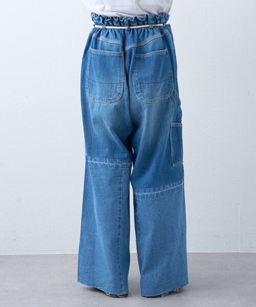 etsinta（エシンタ）の「【etsinta/エシンタ】ライトオンスリメイクワイドパンツ（デニムパンツ・レディース・インディゴブルー・ONE SIZE）」の15枚目の写真