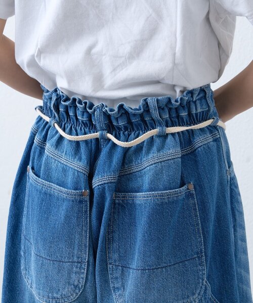 etsinta（エシンタ）の「【etsinta/エシンタ】ライトオンスリメイクワイドパンツ（デニムパンツ・レディース・インディゴブルー・ONE SIZE）」の17枚目の写真