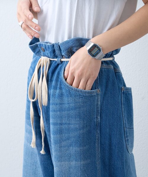 etsinta（エシンタ）の「【etsinta/エシンタ】ライトオンスリメイクワイドパンツ（デニムパンツ・レディース・インディゴブルー・ONE SIZE）」の20枚目の写真
