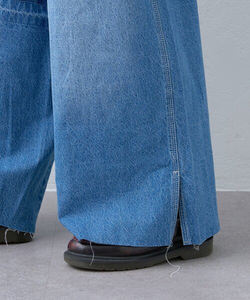 etsinta（エシンタ）の「【etsinta/エシンタ】ライトオンスリメイクワイドパンツ（デニムパンツ・レディース・インディゴブルー・ONE SIZE）」の21枚目の写真