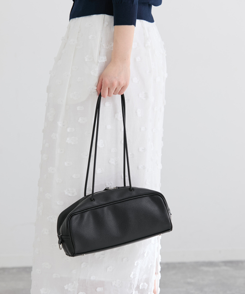 IENA（イエナ）の「《新色/追加》＆MyuQ/アンドミューク KAKU バッグ MCB096（ショルダーバッグ・レディース・キャメル/アイボリー/ブラック・FREE）」の5枚目の写真