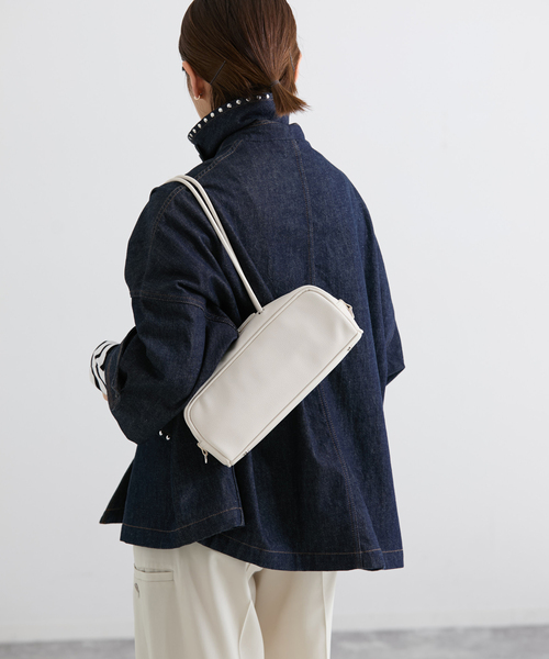 IENA（イエナ）の「《新色/追加》＆MyuQ/アンドミューク KAKU バッグ MCB096（ショルダーバッグ・レディース・キャメル/アイボリー/ブラック・FREE）」の10枚目の写真