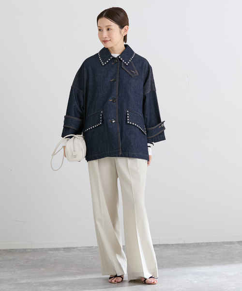 IENA（イエナ）の「《新色/追加》＆MyuQ/アンドミューク KAKU バッグ MCB096（ショルダーバッグ・レディース・キャメル/アイボリー/ブラック・FREE）」の14枚目の写真