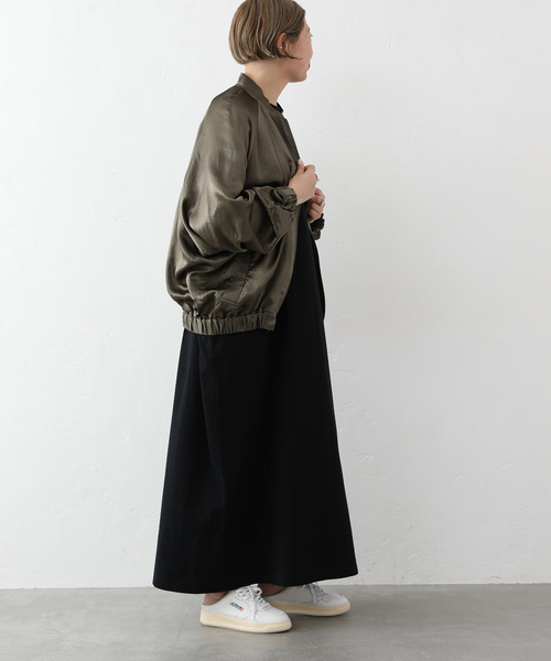 JOURNAL STANDARD LUXE（ジャーナルスタンダード　ラックス）の「アセテートヴィンテージMA1ブルゾン（その他アウター・レディース・ブラック/カーキ・FREE）」の10枚目の写真