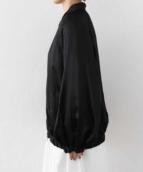 JOURNAL STANDARD LUXE（ジャーナルスタンダード　ラックス）の「アセテートヴィンテージMA1ブルゾン（その他アウター・レディース・ブラック/カーキ・FREE）」の13枚目の写真