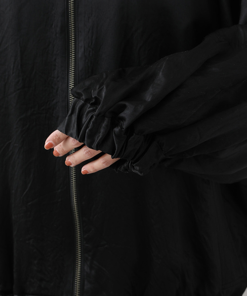 JOURNAL STANDARD LUXE（ジャーナルスタンダード　ラックス）の「アセテートヴィンテージMA1ブルゾン（その他アウター・レディース・ブラック/カーキ・FREE）」の19枚目の写真