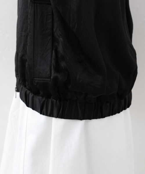 JOURNAL STANDARD LUXE（ジャーナルスタンダード　ラックス）の「アセテートヴィンテージMA1ブルゾン（その他アウター・レディース・ブラック/カーキ・FREE）」の20枚目の写真