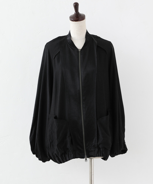 JOURNAL STANDARD LUXE（ジャーナルスタンダード　ラックス）の「アセテートヴィンテージMA1ブルゾン（その他アウター・レディース・ブラック/カーキ・FREE）」の22枚目の写真