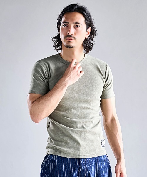 CavariA（キャバリア）の「『CavariA/キャバリア』スパンフライス半袖TEE（Tシャツ/カットソー・メンズ・ブラック/カーキ/ホワイト・XL/L/M）」の3枚目の写真