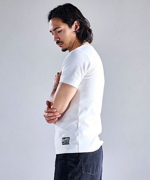 CavariA（キャバリア）の「『CavariA/キャバリア』スパンフライス半袖TEE（Tシャツ/カットソー・メンズ・ブラック/カーキ/ホワイト・XL/L/M）」の10枚目の写真