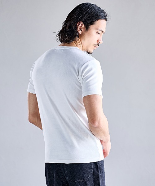 CavariA（キャバリア）の「『CavariA/キャバリア』スパンフライス半袖TEE（Tシャツ/カットソー・メンズ・ブラック/カーキ/ホワイト・XL/L/M）」の11枚目の写真