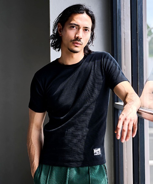 CavariA（キャバリア）の「『CavariA/キャバリア』スパンフライス半袖TEE（Tシャツ/カットソー・メンズ・ブラック/カーキ/ホワイト・XL/L/M）」の17枚目の写真