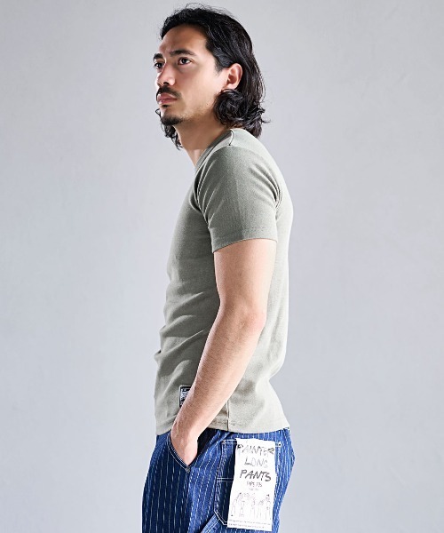 CavariA（キャバリア）の「『CavariA/キャバリア』スパンフライス半袖TEE（Tシャツ/カットソー・メンズ・ブラック/カーキ/ホワイト・XL/L/M）」の22枚目の写真