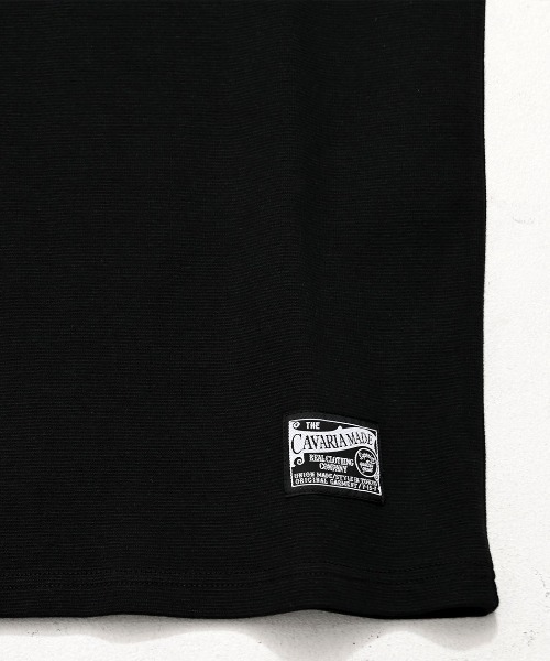 CavariA（キャバリア）の「『CavariA/キャバリア』スパンフライス半袖TEE（Tシャツ/カットソー・メンズ・ブラック/カーキ/ホワイト・XL/L/M）」の4枚目の写真