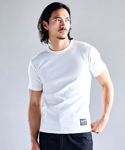 CavariA（キャバリア）の「『CavariA/キャバリア』スパンフライス半袖TEE（Tシャツ/カットソー・メンズ・ブラック/カーキ/ホワイト・XL/L/M）」の9枚目の写真