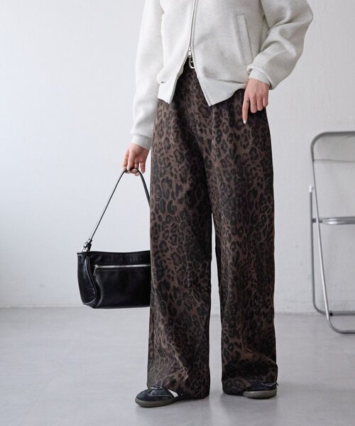 DISCOAT（ディスコート）の「【Enlude】アソート総柄ワイドレッグパンツ《ユニセックス》（デニムパンツ・レディース・カーキ/ブラウン・MEDIUM/LARGE）」の5枚目の写真