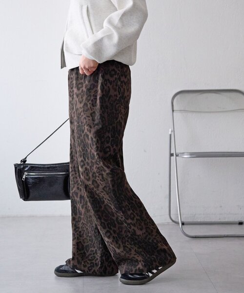 DISCOAT（ディスコート）の「【Enlude】アソート総柄ワイドレッグパンツ《ユニセックス》（デニムパンツ・レディース・カーキ/ブラウン・MEDIUM/LARGE）」の6枚目の写真