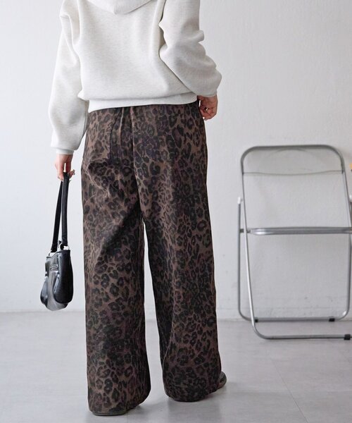 DISCOAT（ディスコート）の「【Enlude】アソート総柄ワイドレッグパンツ《ユニセックス》（デニムパンツ・レディース・カーキ/ブラウン・MEDIUM/LARGE）」の8枚目の写真