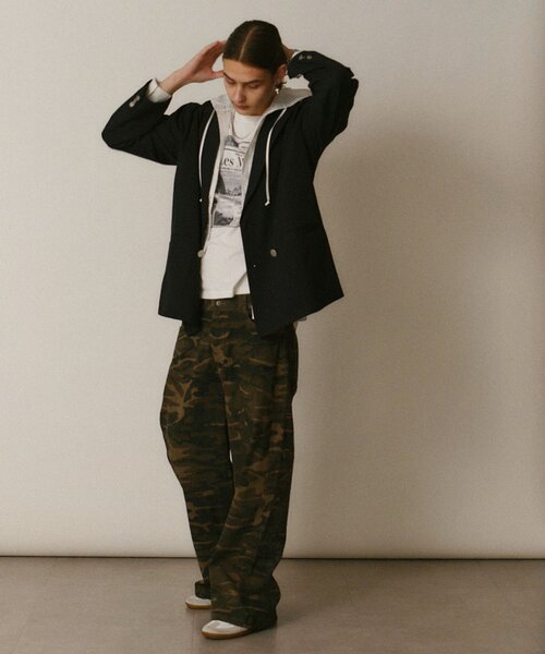 DISCOAT（ディスコート）の「【Enlude】アソート総柄ワイドレッグパンツ《ユニセックス》（デニムパンツ・レディース・カーキ/ブラウン・MEDIUM/LARGE）」の19枚目の写真