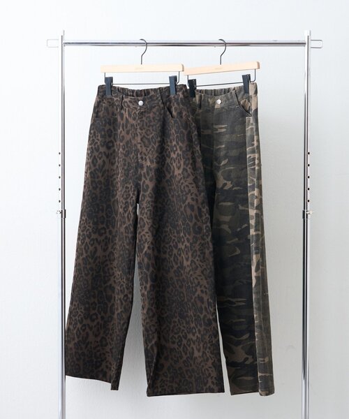 DISCOAT（ディスコート）の「【Enlude】アソート総柄ワイドレッグパンツ《ユニセックス》（デニムパンツ・レディース・カーキ/ブラウン・MEDIUM/LARGE）」の21枚目の写真