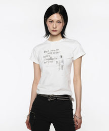 Misprint Fitted Top - White