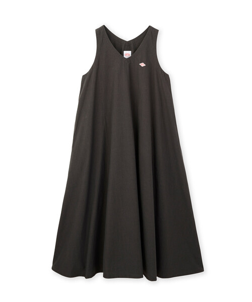Women's High Count Cotton V Neck Dress（ワンピース）｜DANTON