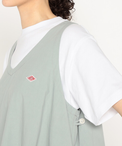 DANTON(ダントン)の「Women's High Count Cotton V Neck Dress(ワンピース・レディース・ブルー系その他/チャコール/ベージュ・36)」の12枚目の写真