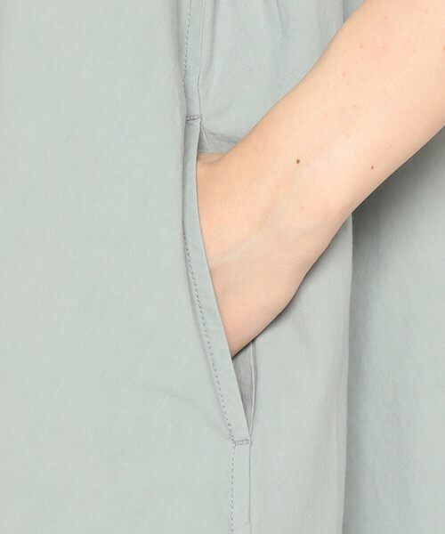 DANTON(ダントン)の「Women's High Count Cotton V Neck Dress(ワンピース・レディース・ブルー系その他/チャコール/ベージュ・36)」の13枚目の写真