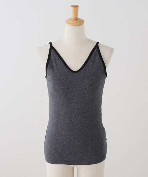 OUTDOOR PRODUCTS（アウトドアプロダクツ）の「miller Prib Cami Tank（Tシャツ/カットソー・レディース・グレー/チャコールグレー/ライトグレー/アイボリー/ブラック・FREE）」の3枚目の写真
