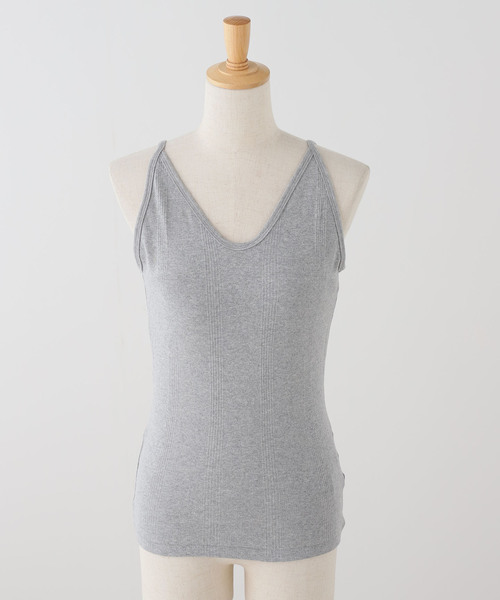 OUTDOOR PRODUCTS（アウトドアプロダクツ）の「miller Prib Cami Tank（Tシャツ/カットソー・レディース・グレー/チャコールグレー/ライトグレー/アイボリー/ブラック・FREE）」の4枚目の写真