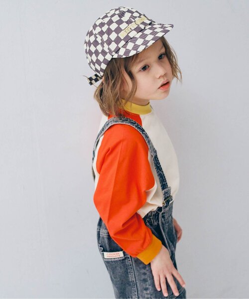 p.premier（ピードットプルミエ）の「バラエティ長袖Tシャツ（Tシャツ/カットソー・キッズ・ブラウン/レッド/チャコール/ターコイズブルー/ベビーピンク/エメラルド・80/90/100/110/120/130/140）」の6枚目の写真