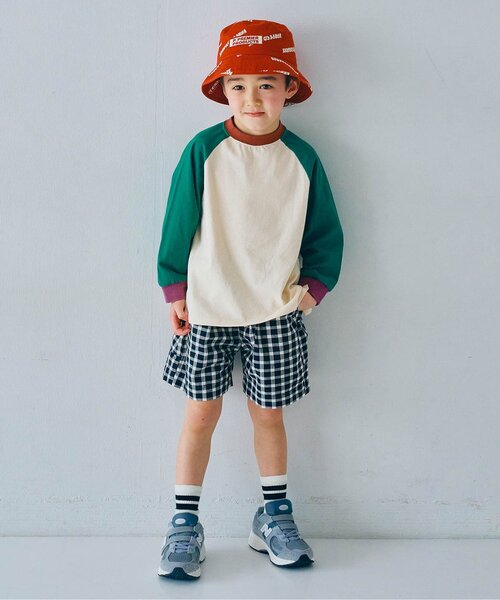 p.premier（ピードットプルミエ）の「バラエティ長袖Tシャツ（Tシャツ/カットソー・キッズ・ブラウン/レッド/チャコール/ターコイズブルー/ベビーピンク/エメラルド・80/90/100/110/120/130/140）」の11枚目の写真