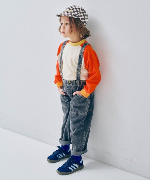 p.premier（ピードットプルミエ）の「バラエティ長袖Tシャツ（Tシャツ/カットソー・キッズ・ブラウン/レッド/チャコール/ターコイズブルー/ベビーピンク/エメラルド・80/90/100/110/120/130/140）」の13枚目の写真