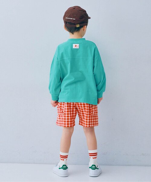 p.premier（ピードットプルミエ）の「バラエティ長袖Tシャツ（Tシャツ/カットソー・キッズ・ブラウン/レッド/チャコール/ターコイズブルー/ベビーピンク/エメラルド・80/90/100/110/120/130/140）」の16枚目の写真