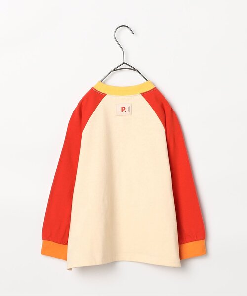 p.premier（ピードットプルミエ）の「バラエティ長袖Tシャツ（Tシャツ/カットソー・キッズ・ブラウン/レッド/チャコール/ターコイズブルー/ベビーピンク/エメラルド・80/90/100/110/120/130/140）」の7枚目の写真