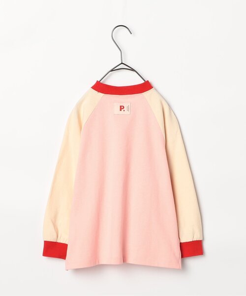 p.premier（ピードットプルミエ）の「バラエティ長袖Tシャツ（Tシャツ/カットソー・キッズ・ブラウン/レッド/チャコール/ターコイズブルー/ベビーピンク/エメラルド・80/90/100/110/120/130/140）」の17枚目の写真