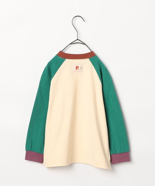 p.premier（ピードットプルミエ）の「バラエティ長袖Tシャツ（Tシャツ/カットソー・キッズ・ブラウン/レッド/チャコール/ターコイズブルー/ベビーピンク/エメラルド・80/90/100/110/120/130/140）」の20枚目の写真