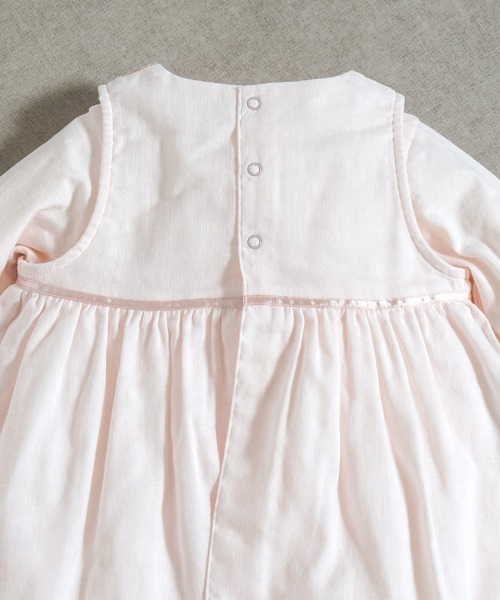 10mois(ディモワ)の「【10mois(ディモワ)】fleurエプロンセレモニードレスセット 50-70cm(その他ベビーウェア・キッズ・ホワイト/ピンク・50-70cm)」の21枚目の写真
