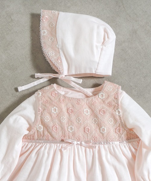 10mois(ディモワ)の「【10mois(ディモワ)】fleurエプロンセレモニードレスセット 50-70cm(その他ベビーウェア・キッズ・ホワイト/ピンク・50-70cm)」の15枚目の写真