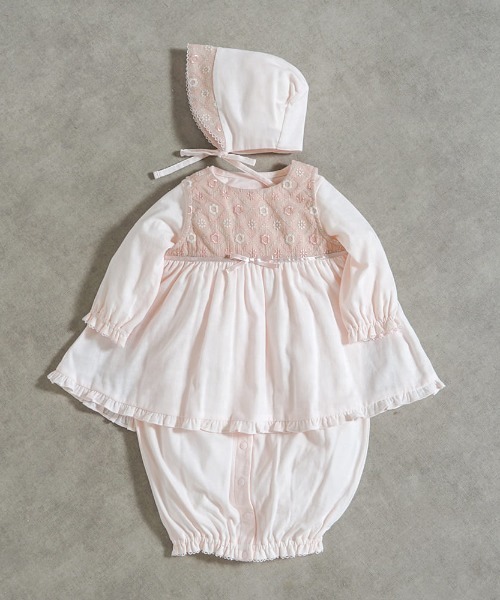 10mois(ディモワ)の「【10mois(ディモワ)】fleurエプロンセレモニードレスセット 50-70cm(その他ベビーウェア・キッズ・ホワイト/ピンク・50-70cm)」の14枚目の写真