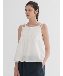 Cottage strap blouse (white)