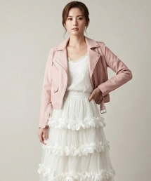 ライダースジャケット（ピンク/桃色系）ファッション通販 - ZOZOTOWN