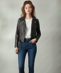 a lot of love（ア ロット オブ ラブ）の「ベルテッドライダースジャケット（ライダースジャケット）」