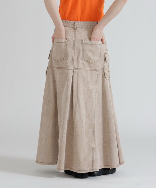 AVIREX（アヴィレックス）の「DENIM MERMAID CARGO SKIRT（デニムスカート・レディース・ブラック/ブラウン/ブルー系・S/M）」の15枚目の写真