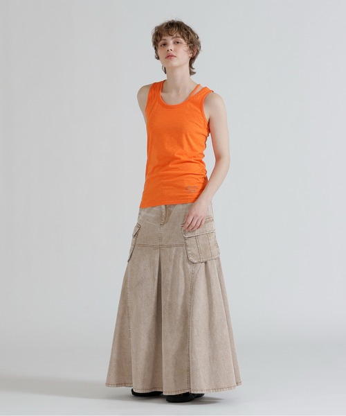 AVIREX（アヴィレックス）の「DENIM MERMAID CARGO SKIRT（デニムスカート・レディース・ブラック/ブラウン/ブルー系・S/M）」の17枚目の写真