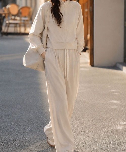 SallyLunn(サリーラン)の「ジップアップメッシュジャージセットアップ(セットアップ・レディース・ブラック/ピンク・LARGE/MEDIUM)」の11枚目の写真