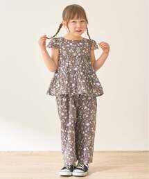 Lycee mine（リセマイン）の「【セットアップ】アソート総柄ティアードブラウス・スカラップパンツセット（セットアップ）」