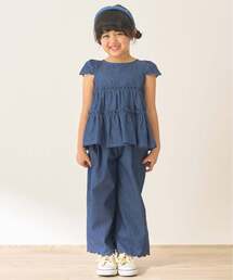 Lycee mine（リセマイン）の「【セットアップ】アソート総柄ティアードブラウス・スカラップパンツセット（セットアップ）」