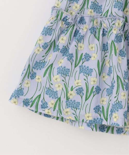 Lycee mine(リセマイン)の「【セットアップ】アソート総柄ティアードブラウス・スカラップパンツセット(セットアップ・キッズ・ブラック/ダークブラウン/サックスブルー/ピンク/ブルー/アイボリー/エメラルド/ブルーグレー・110cm/100cm/120cm/130cm/140cm/150cm)」の21枚目の写真